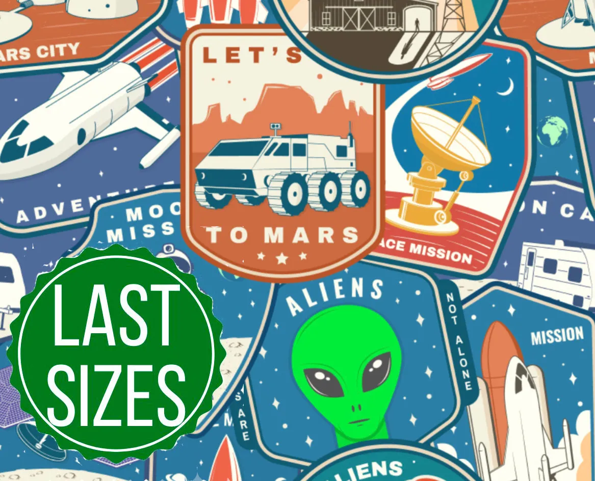 100% Cotton Space Badge Bedding