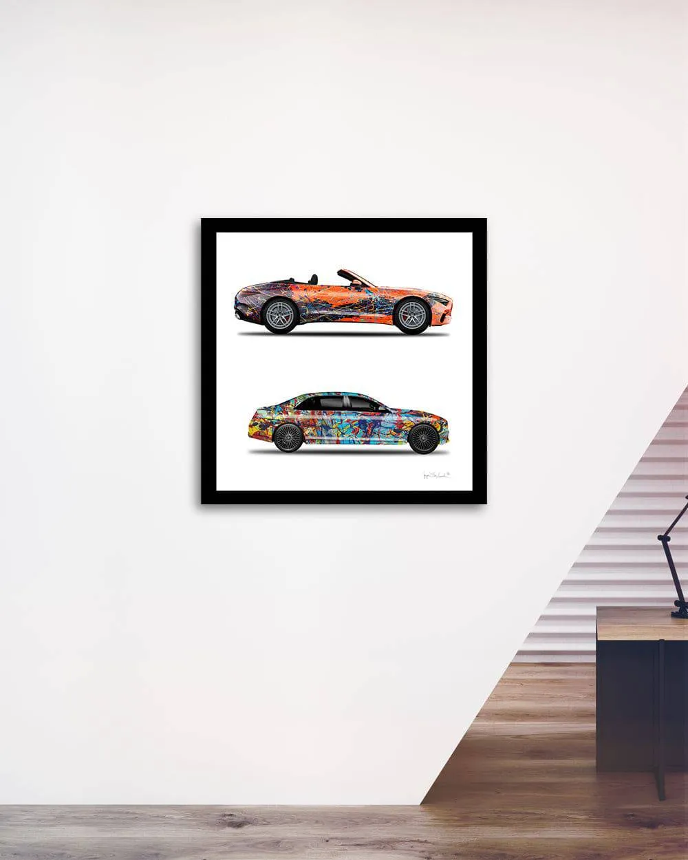 2 - Orange Eclipse & Taffy Galaxy Whew Cars by Jumper Maybach® (Print on Paper)