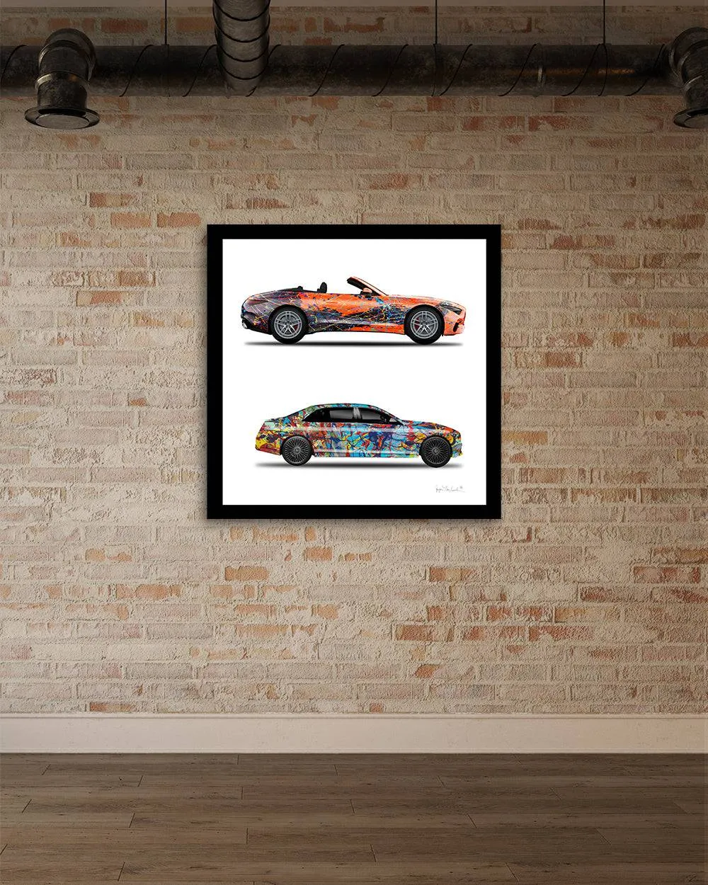 2 - Orange Eclipse & Taffy Galaxy Whew Cars by Jumper Maybach® (Print on Paper)