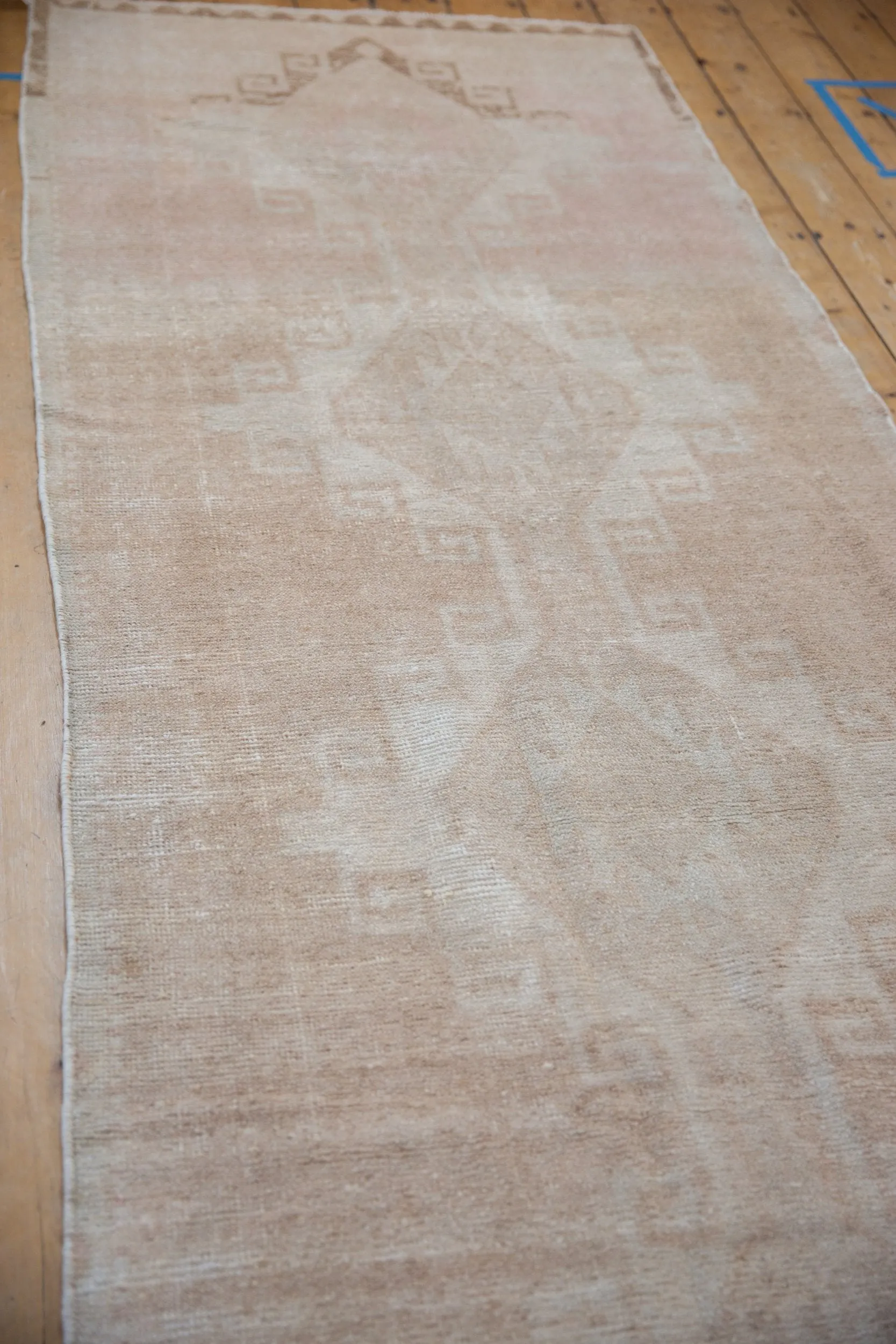3.5x12.5 Vintage Distressed Oushak Rug Runner