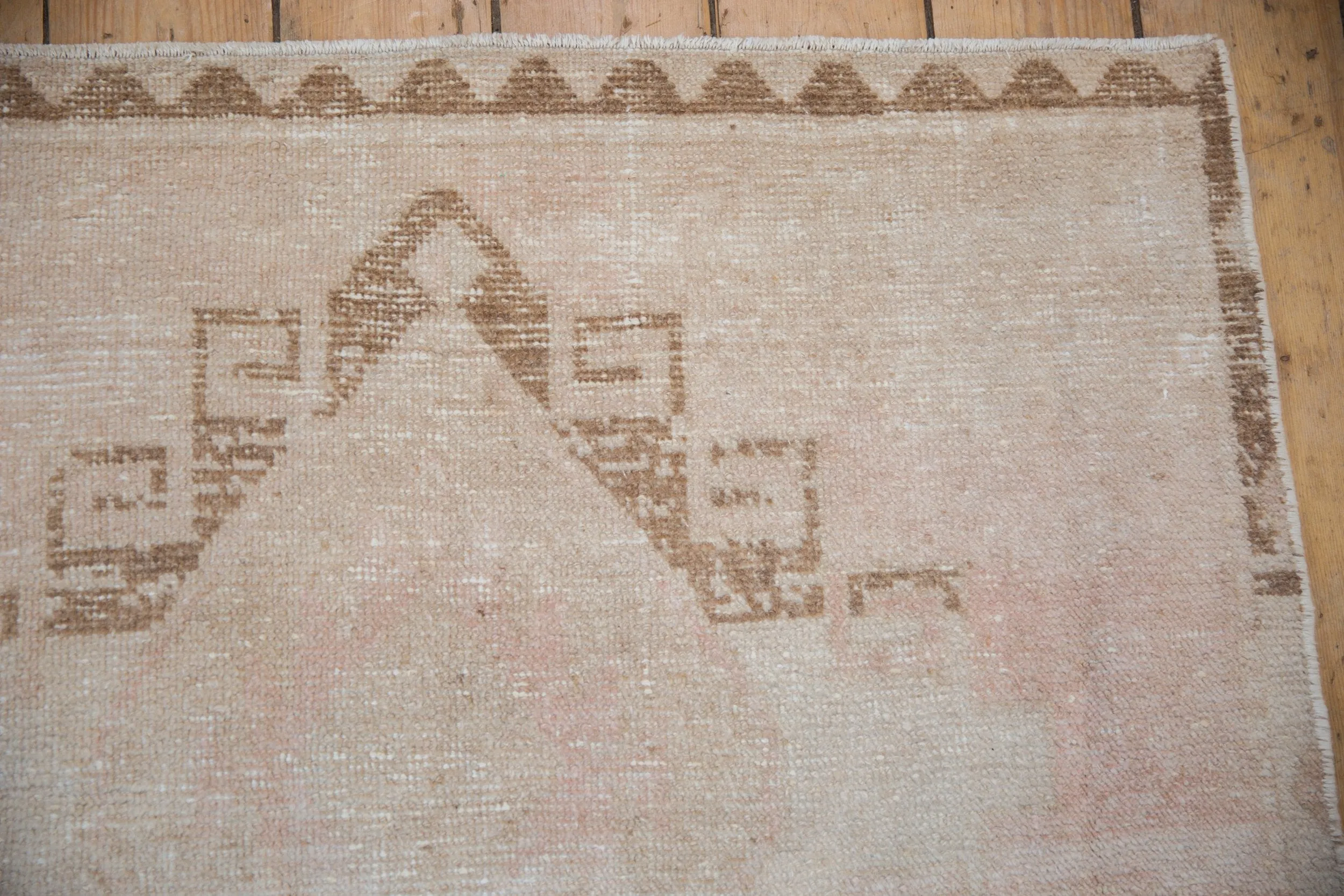 3.5x12.5 Vintage Distressed Oushak Rug Runner