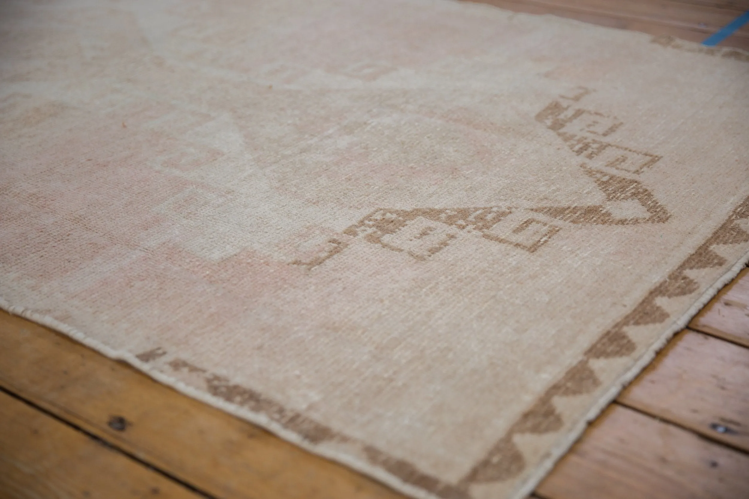 3.5x12.5 Vintage Distressed Oushak Rug Runner