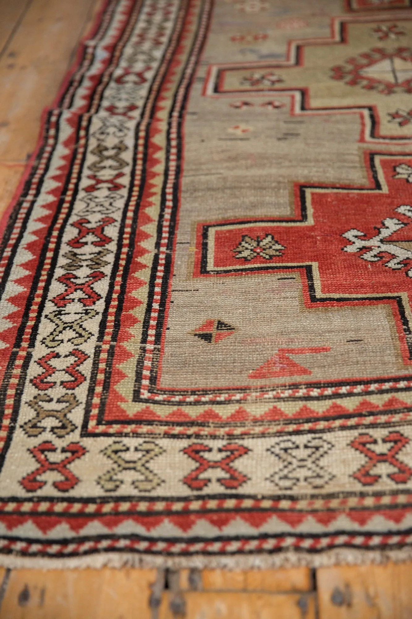 3.5x7.5 Vintage Caucasian Rug Runner