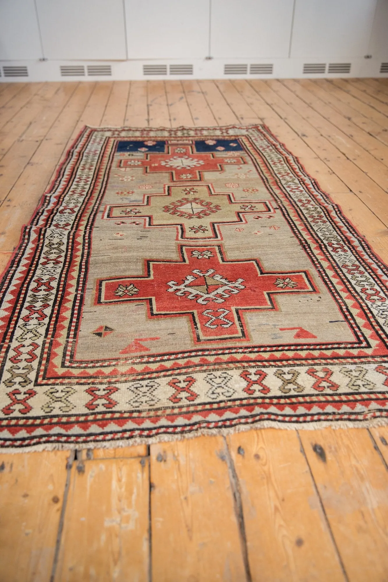 3.5x7.5 Vintage Caucasian Rug Runner