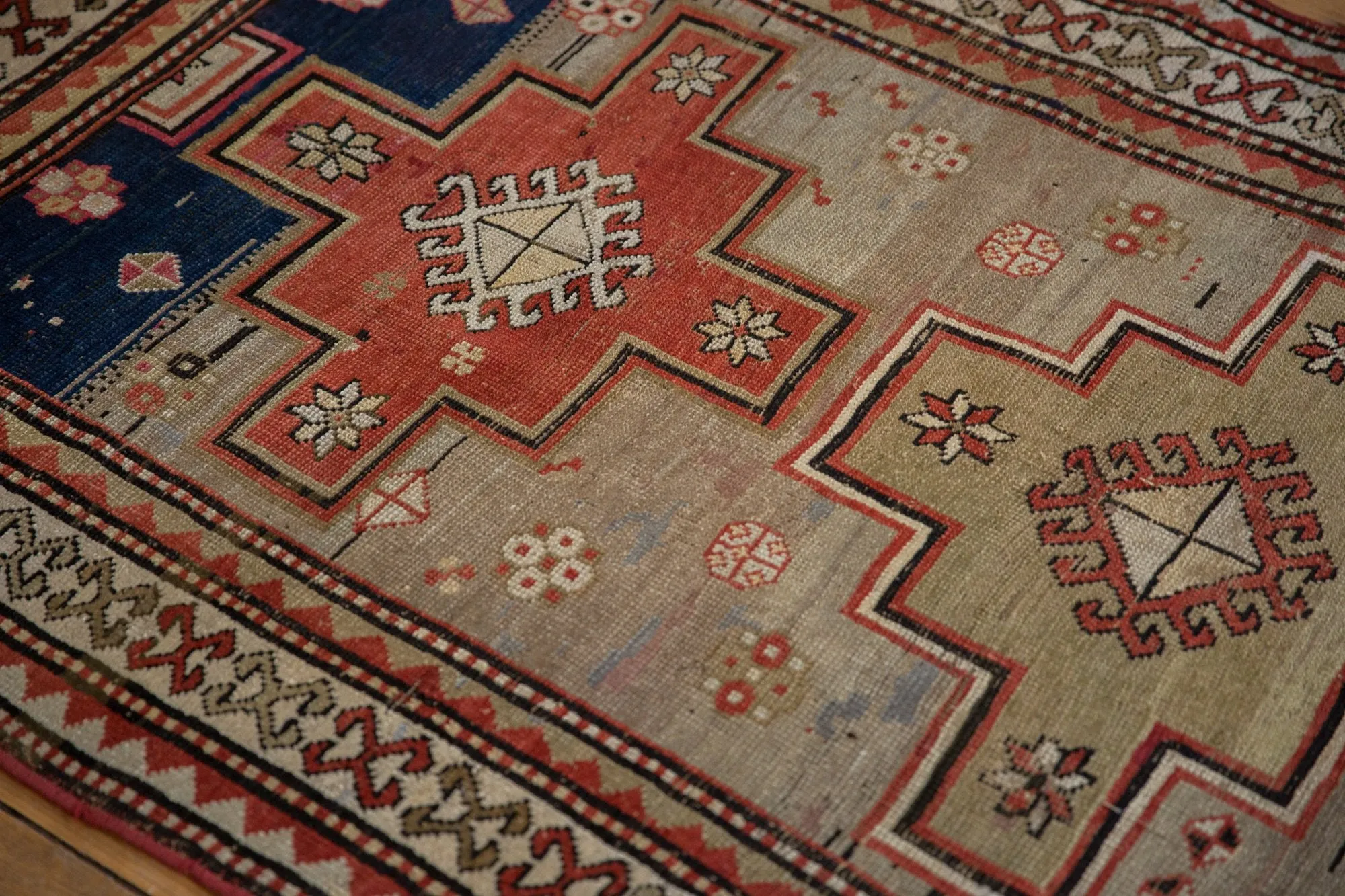 3.5x7.5 Vintage Caucasian Rug Runner