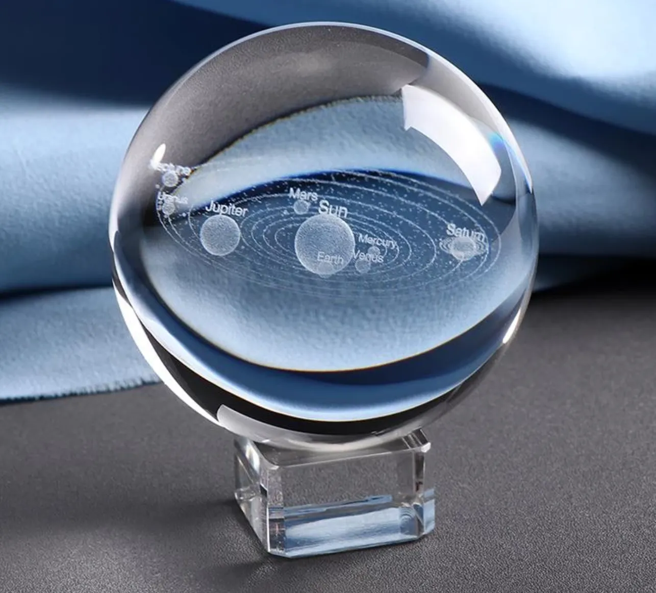3D Solar System Crystal Ball