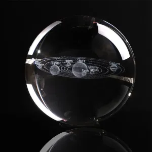 3D Solar System Crystal Ball