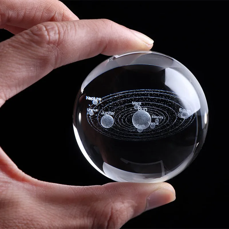3D Solar System Crystal Ball