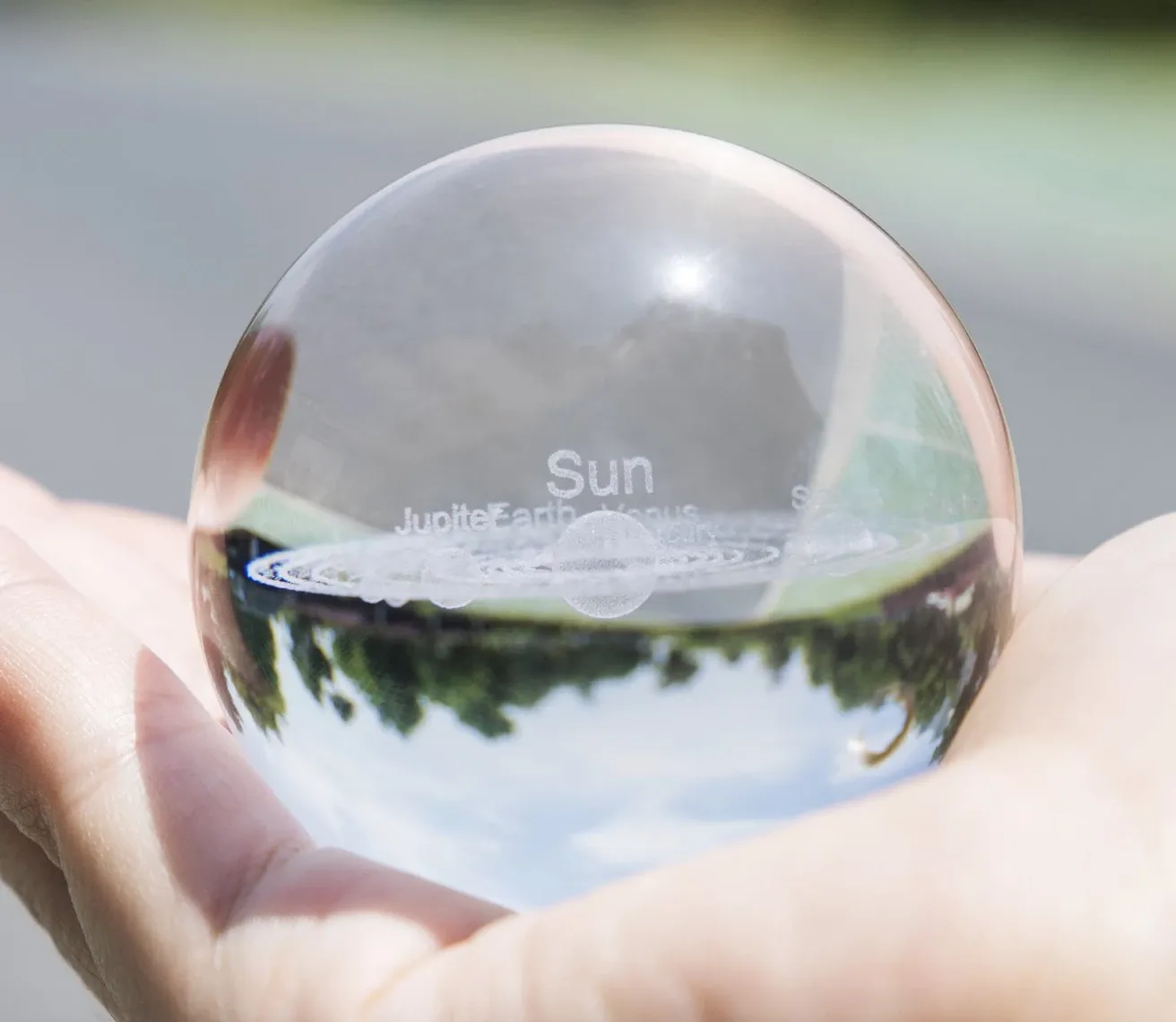 3D Solar System Crystal Ball
