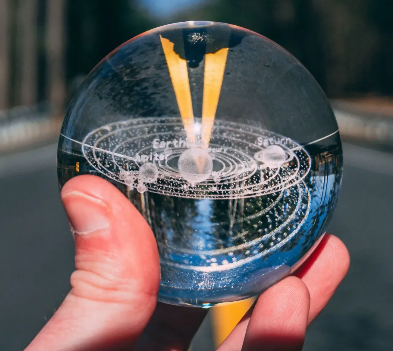 3D Solar System Crystal Ball
