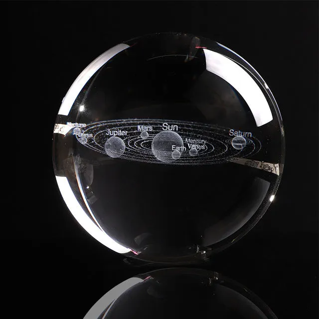 3D Solar System Crystal Ball