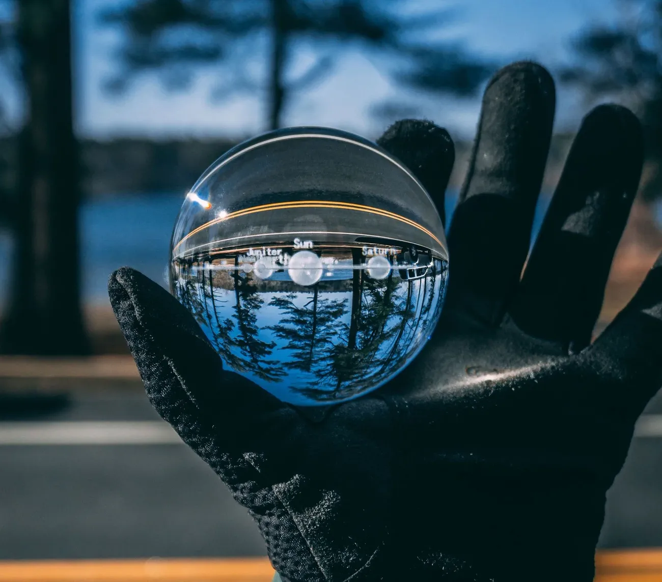 3D Solar System Crystal Ball