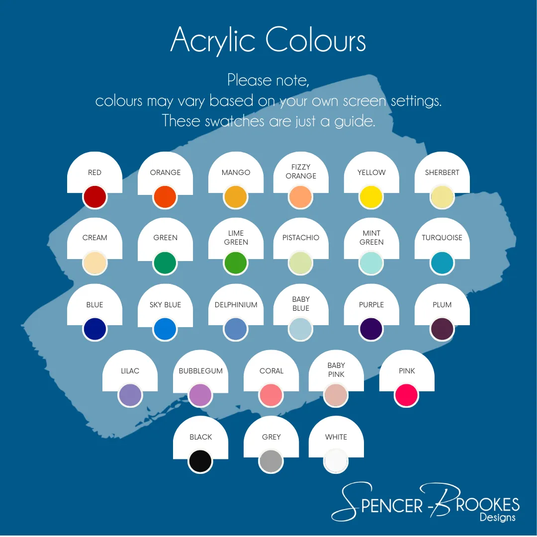 3mm Acrylic Star Shape With Sleepy Eyes