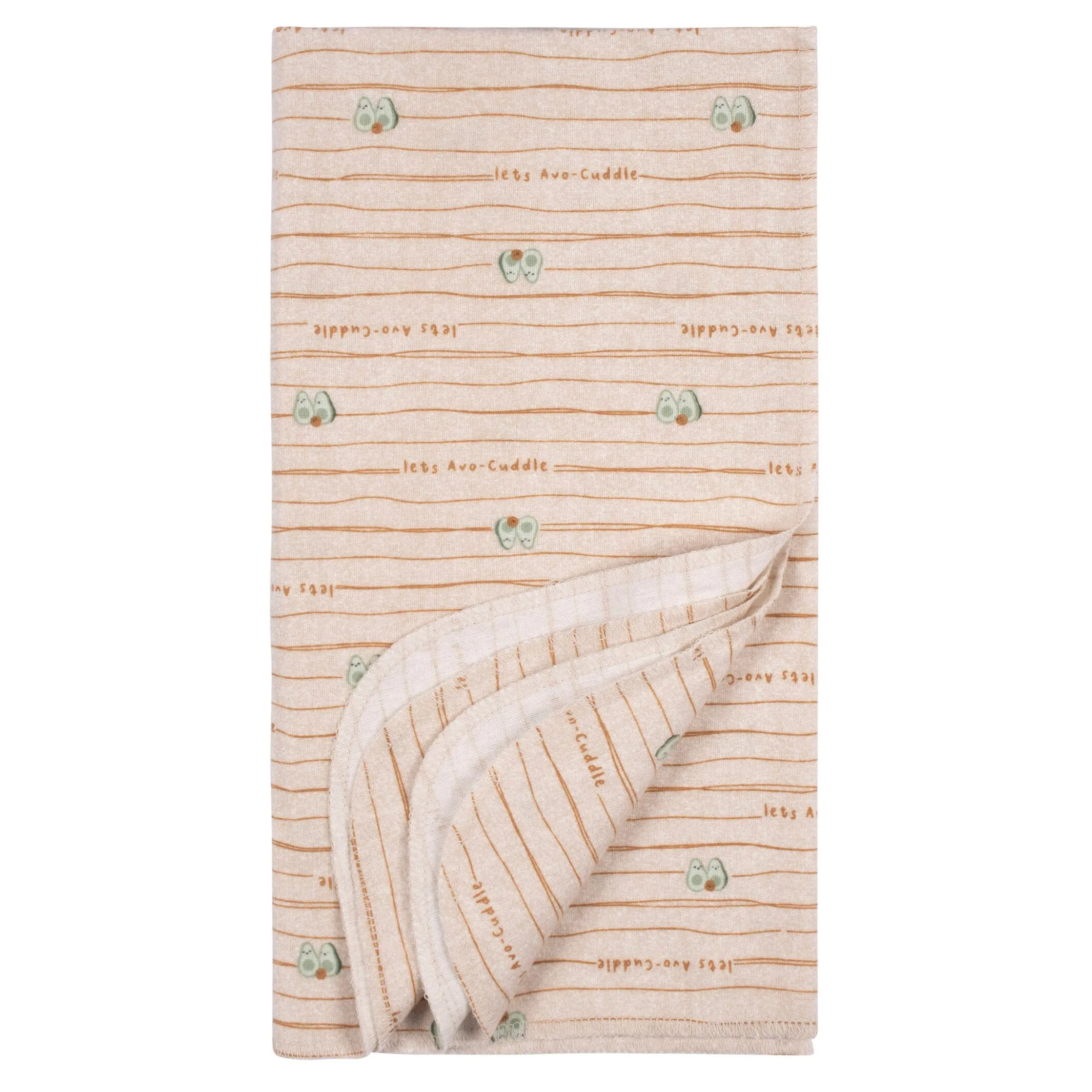 4-Pack Baby Neutral Avo-Cuddle Flannel Blankets