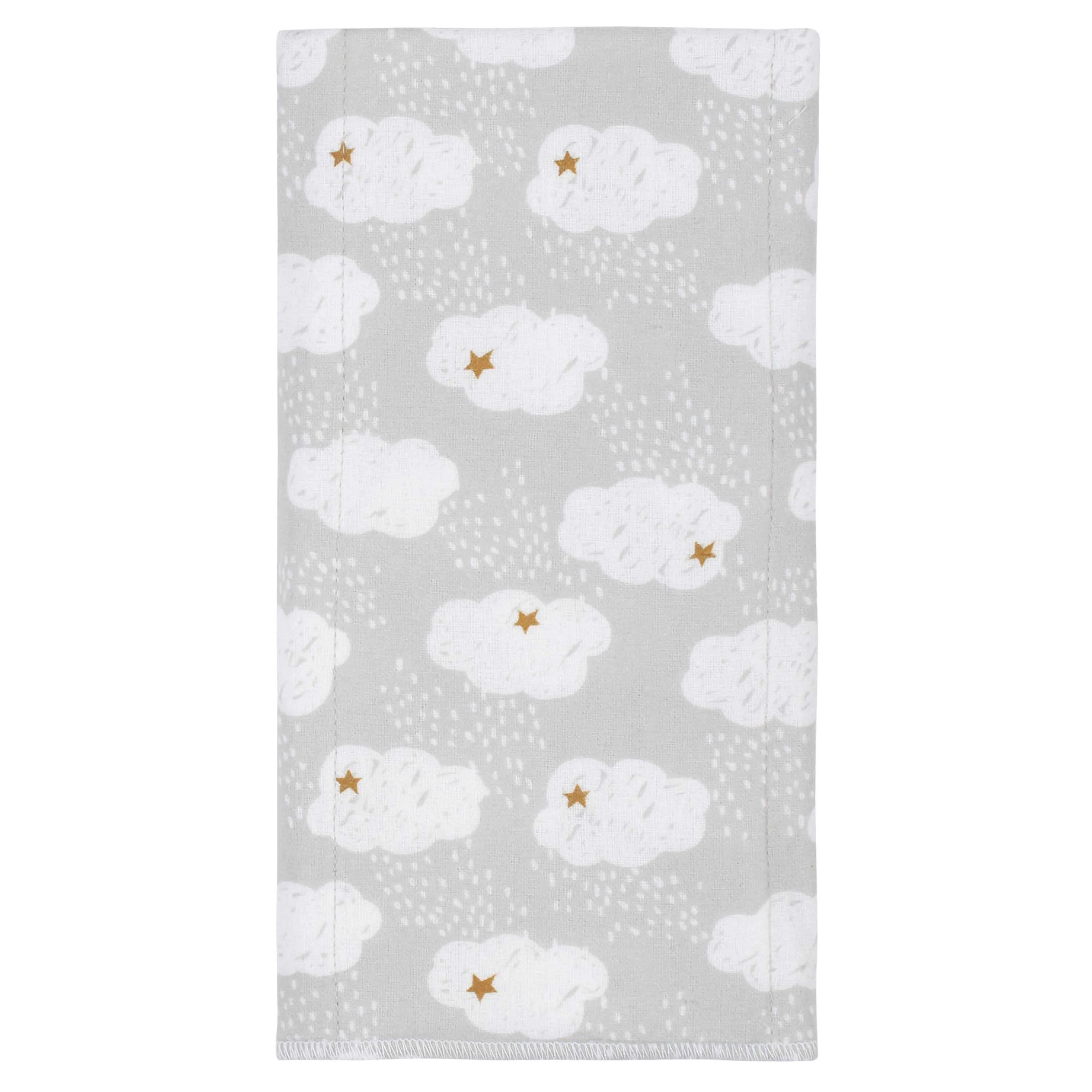 4-Pack Baby Neutral Sheep Flannel Burp Cloths