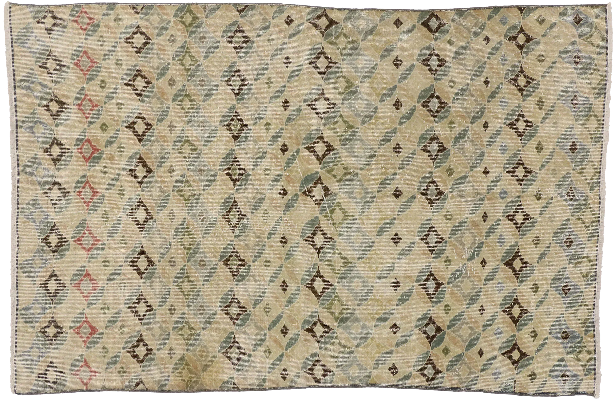 4'11" X 7'06" Vintage Sivas Rug