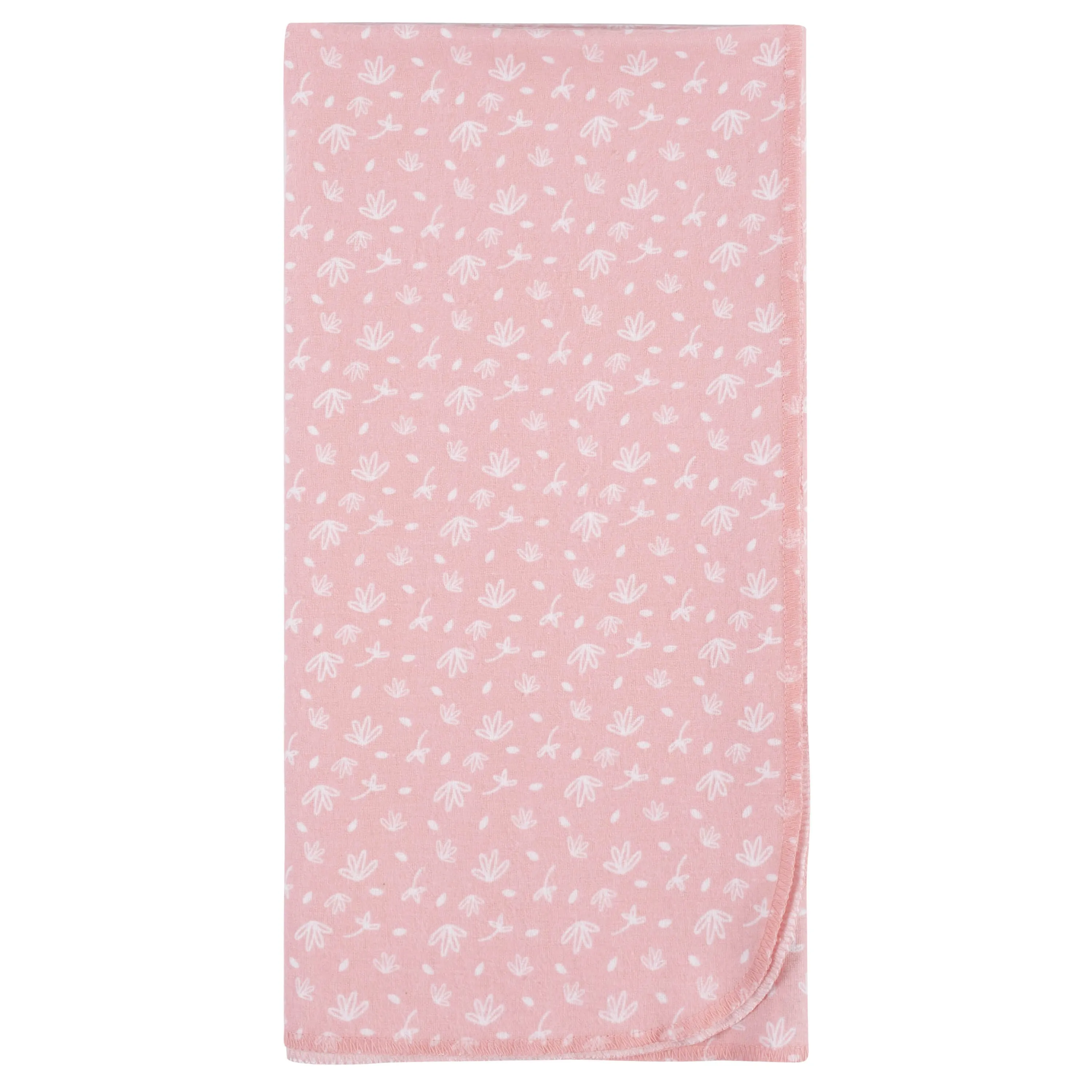5-Pack Baby Girls Pink Safari Flannel Receiving Blankets