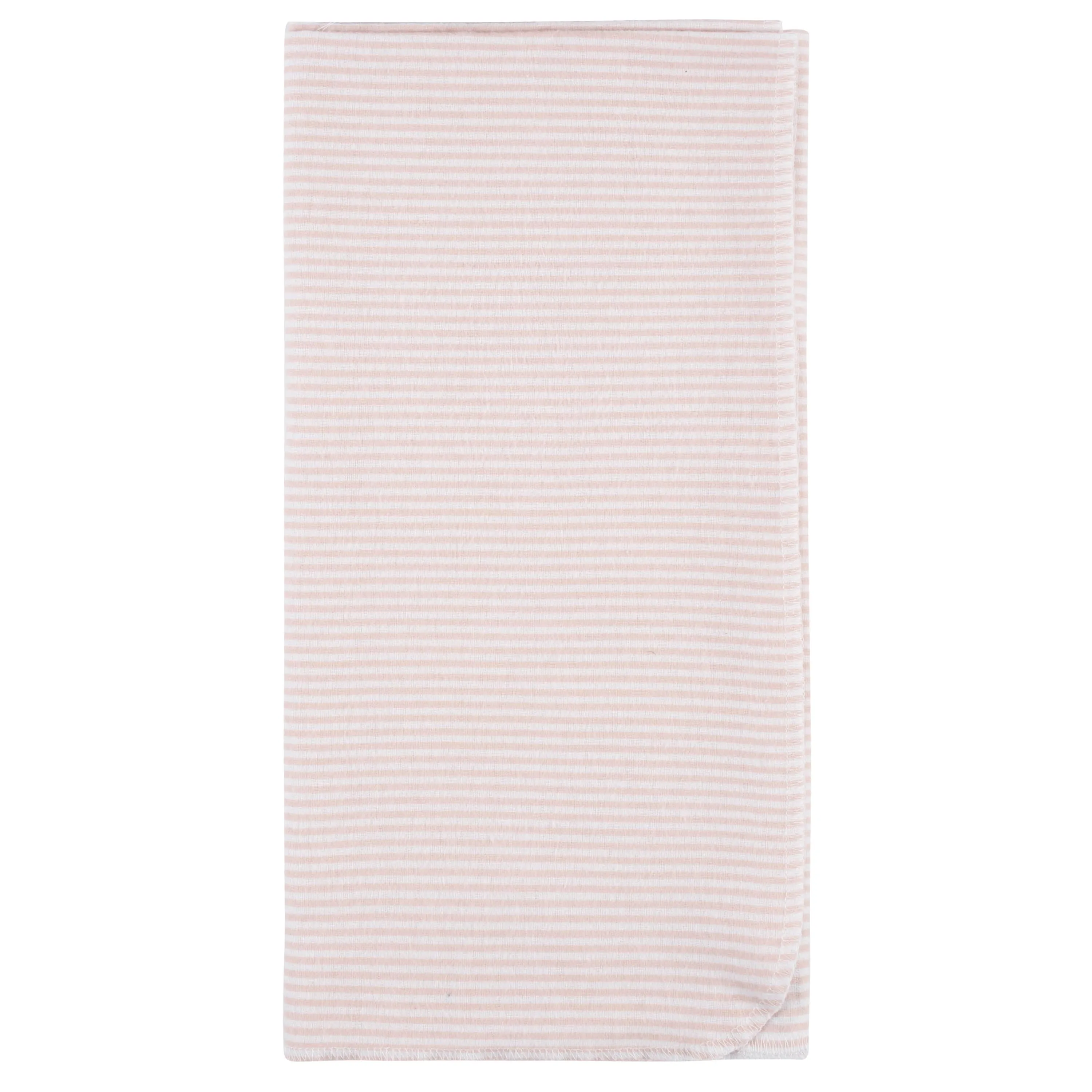 5-Pack Baby Girls Pink Safari Flannel Receiving Blankets