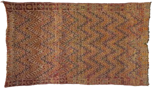 6'2" x 10'7" Vintage Moroccan Rug