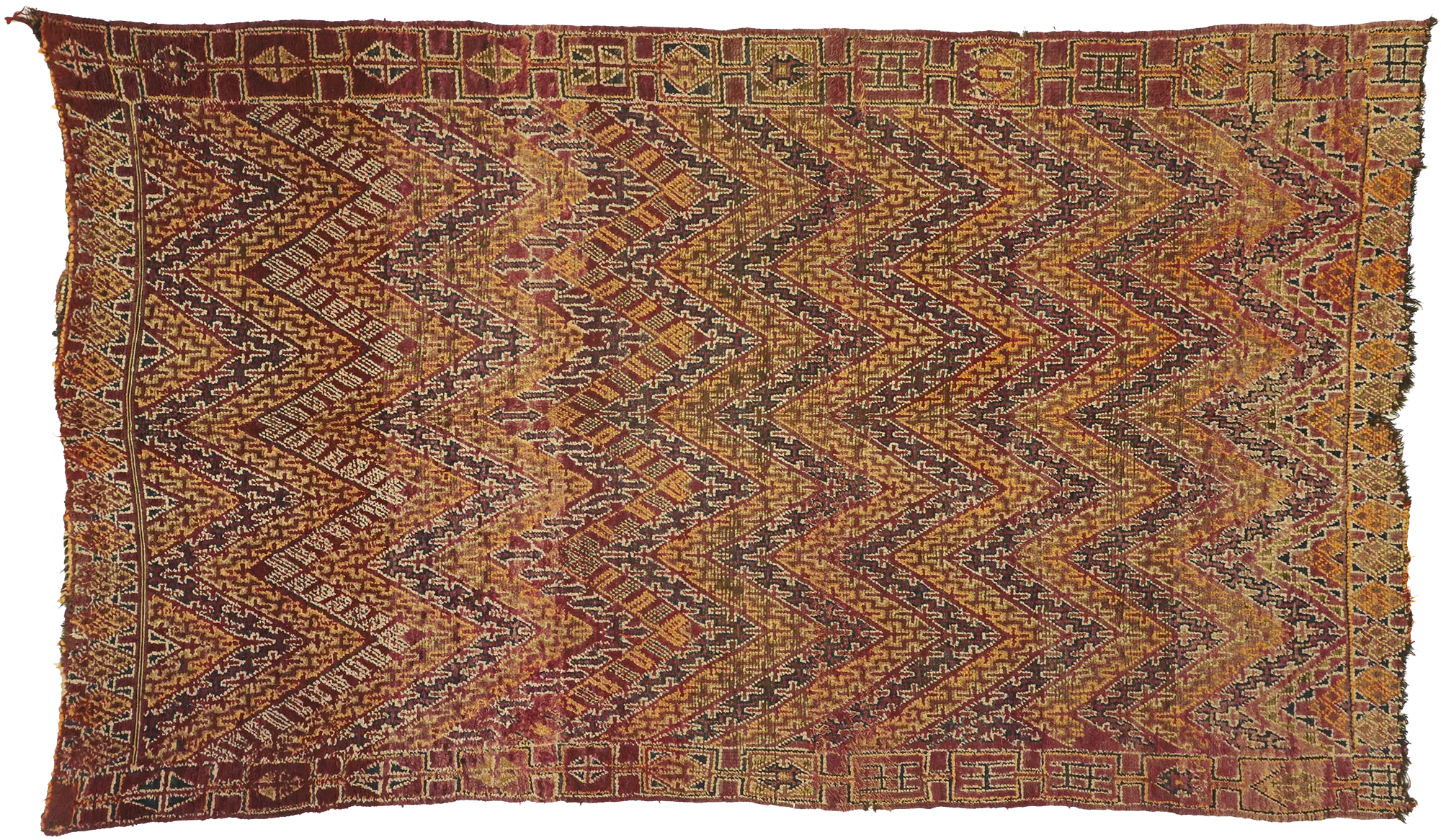 6'2" x 10'7" Vintage Moroccan Rug