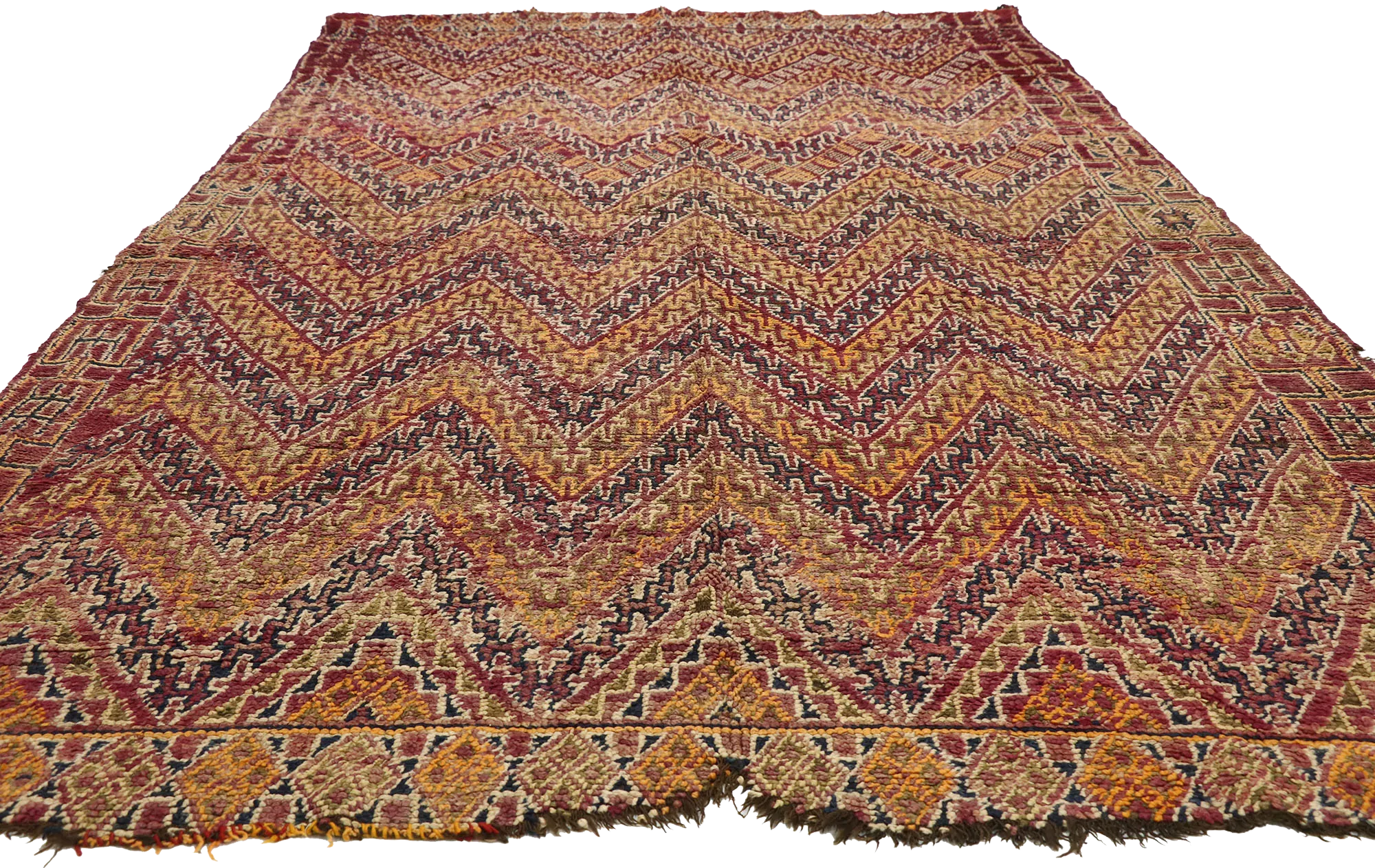 6'2" x 10'7" Vintage Moroccan Rug