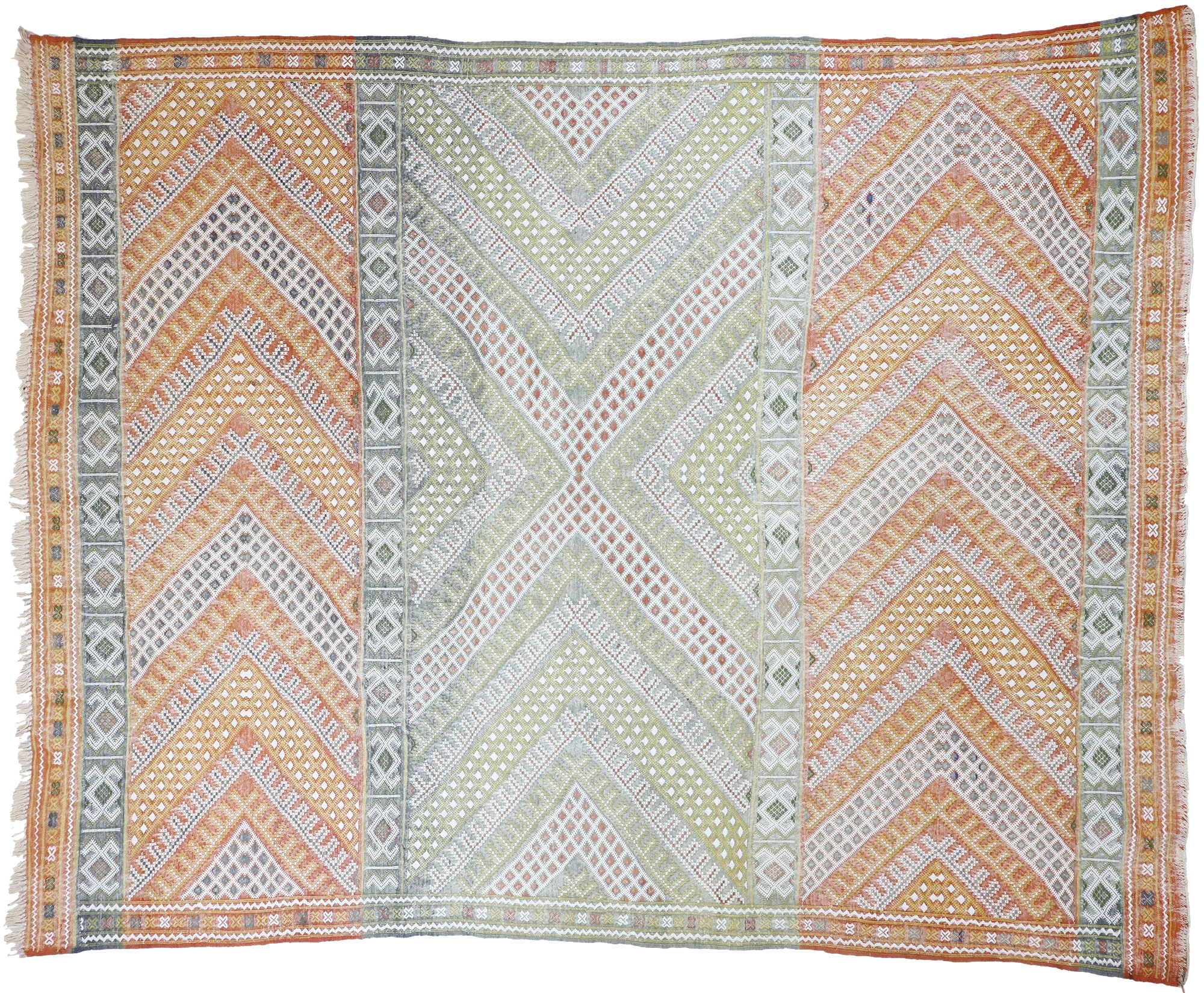 7'10" x 10' Vintage Kilim Rug