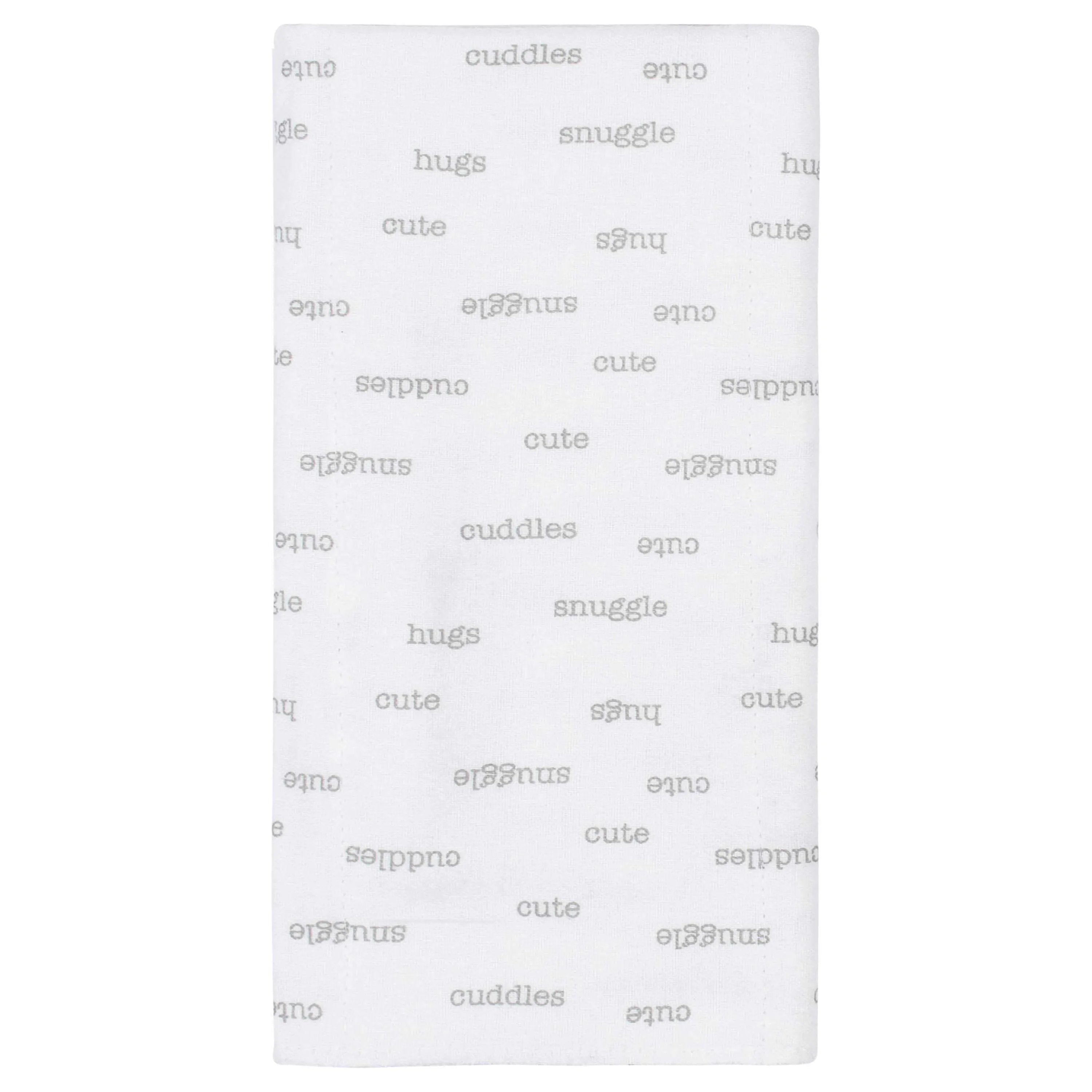 8-Pack Baby Neutral Hugs Flannel Burp Cloths