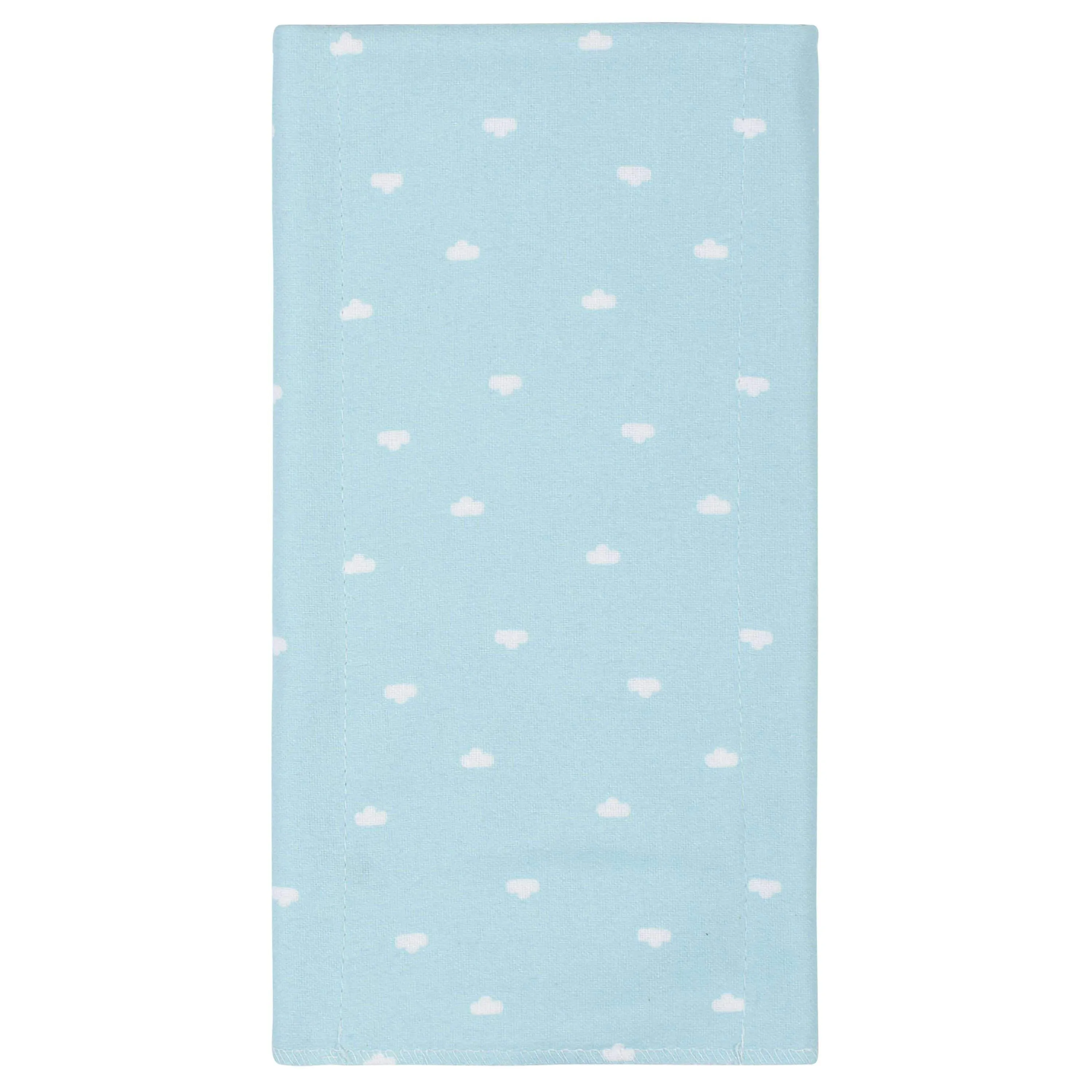 8-Pack Baby Neutral Hugs Flannel Burp Cloths