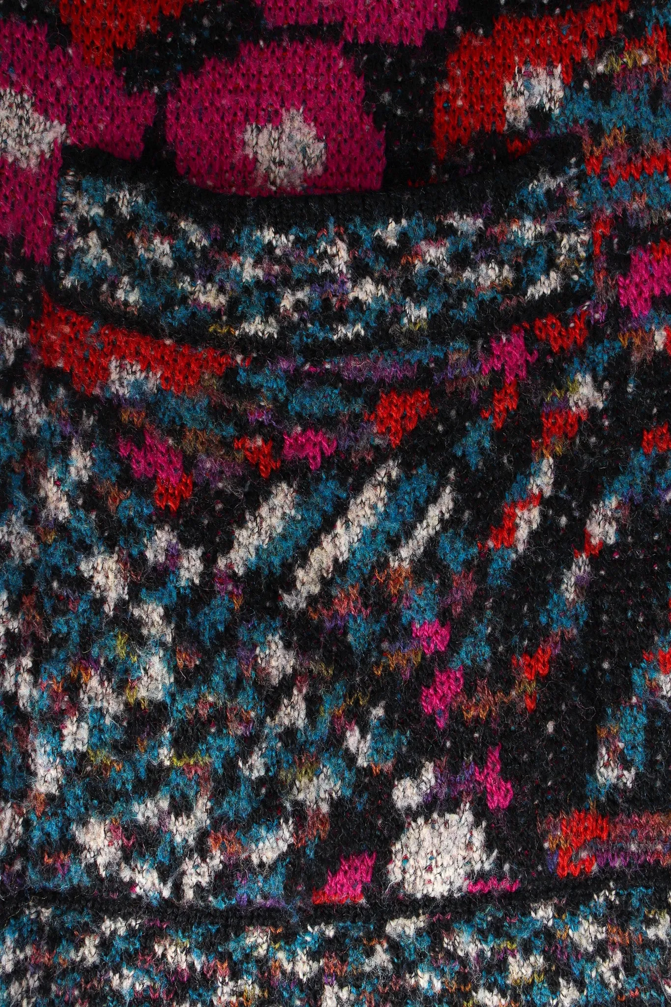 Abstract Geo Wool Cardigan