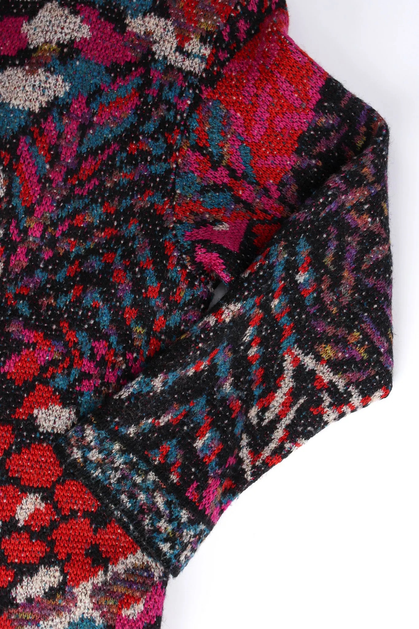 Abstract Geo Wool Cardigan