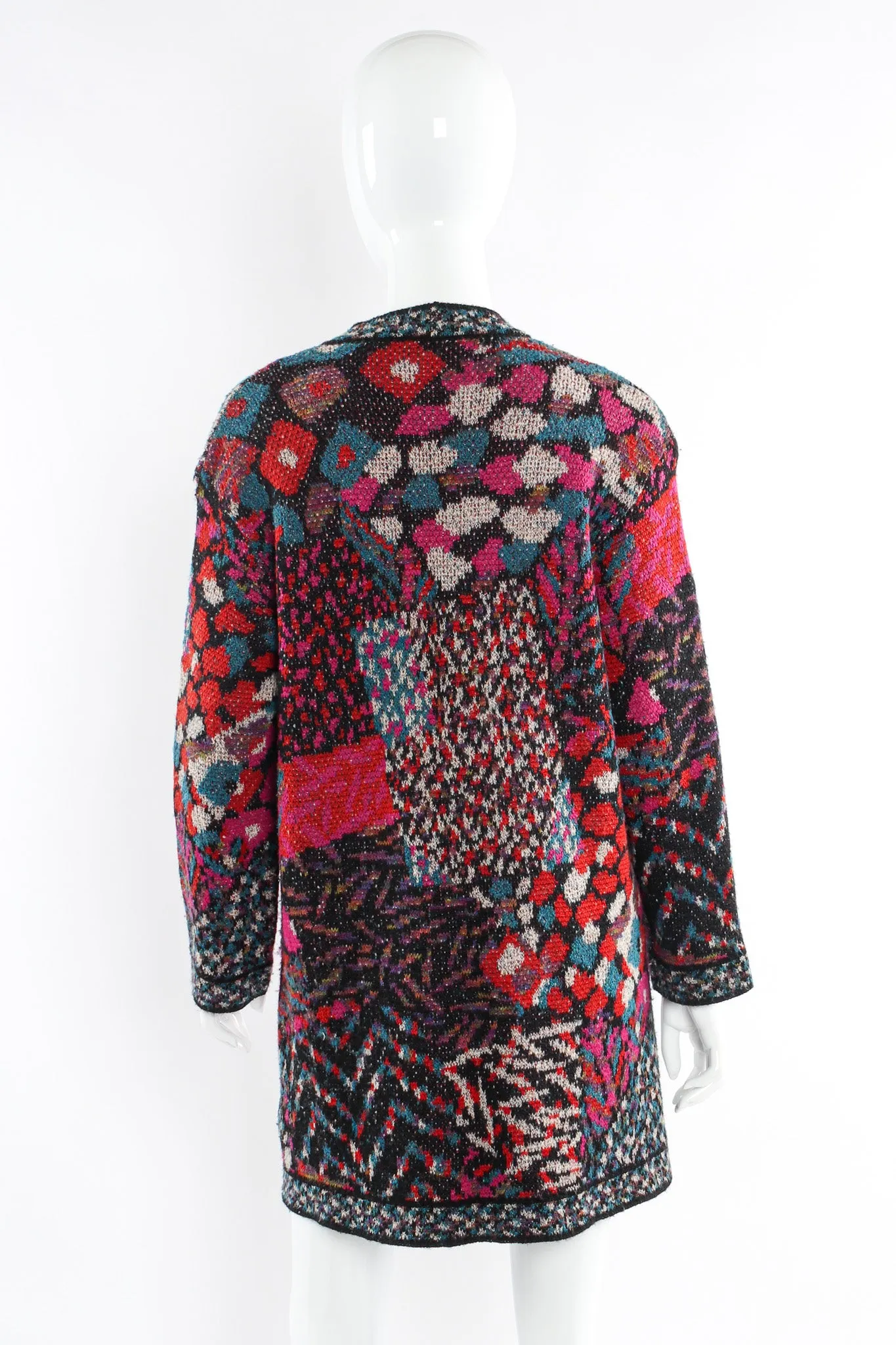 Abstract Geo Wool Cardigan