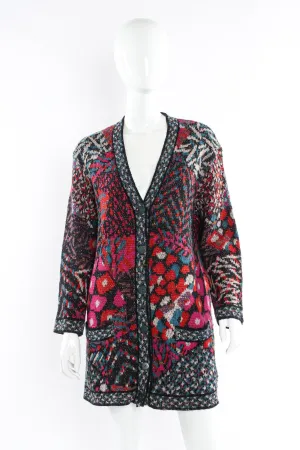 Abstract Geo Wool Cardigan