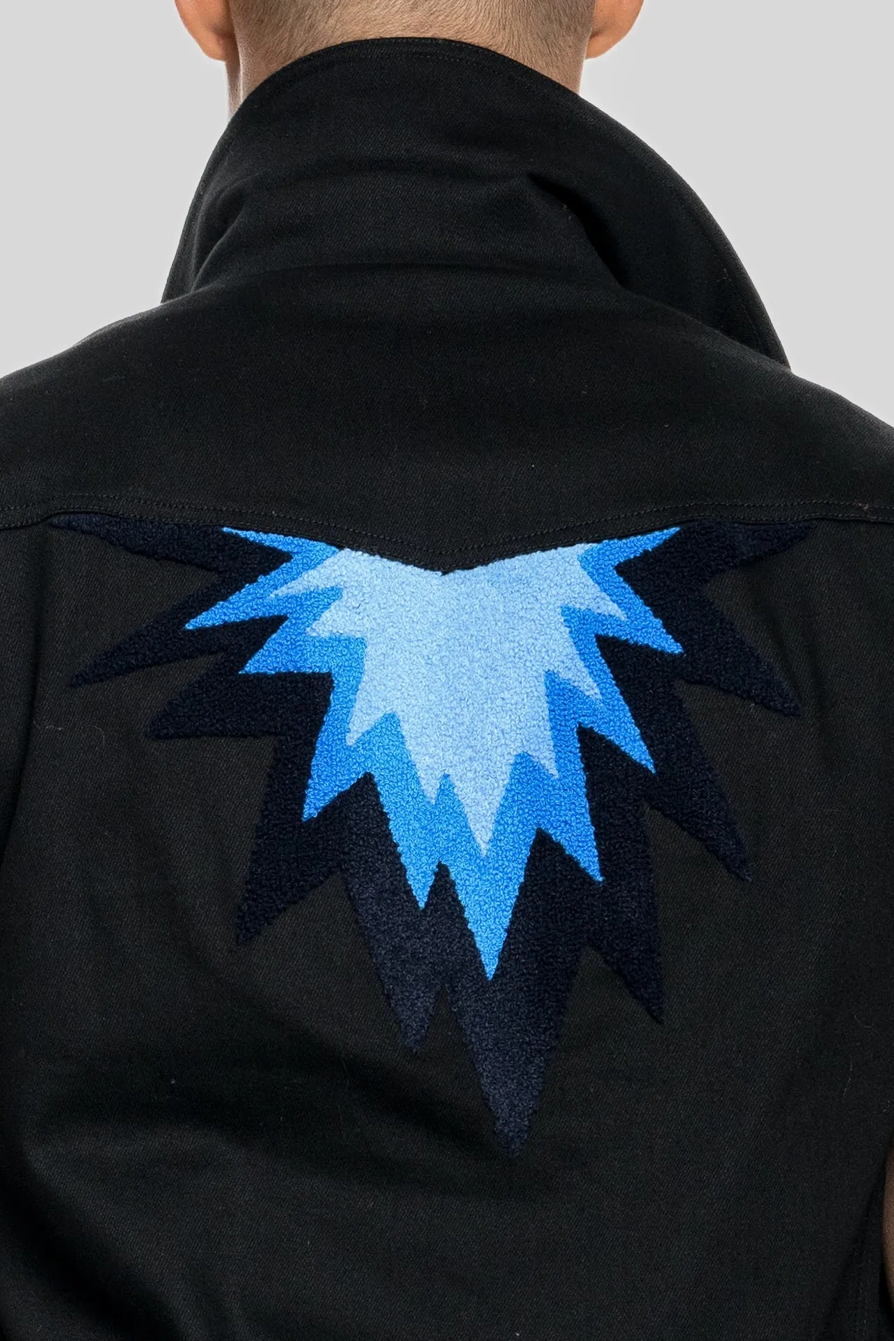 AGAVE SPIKED DENIM VEST