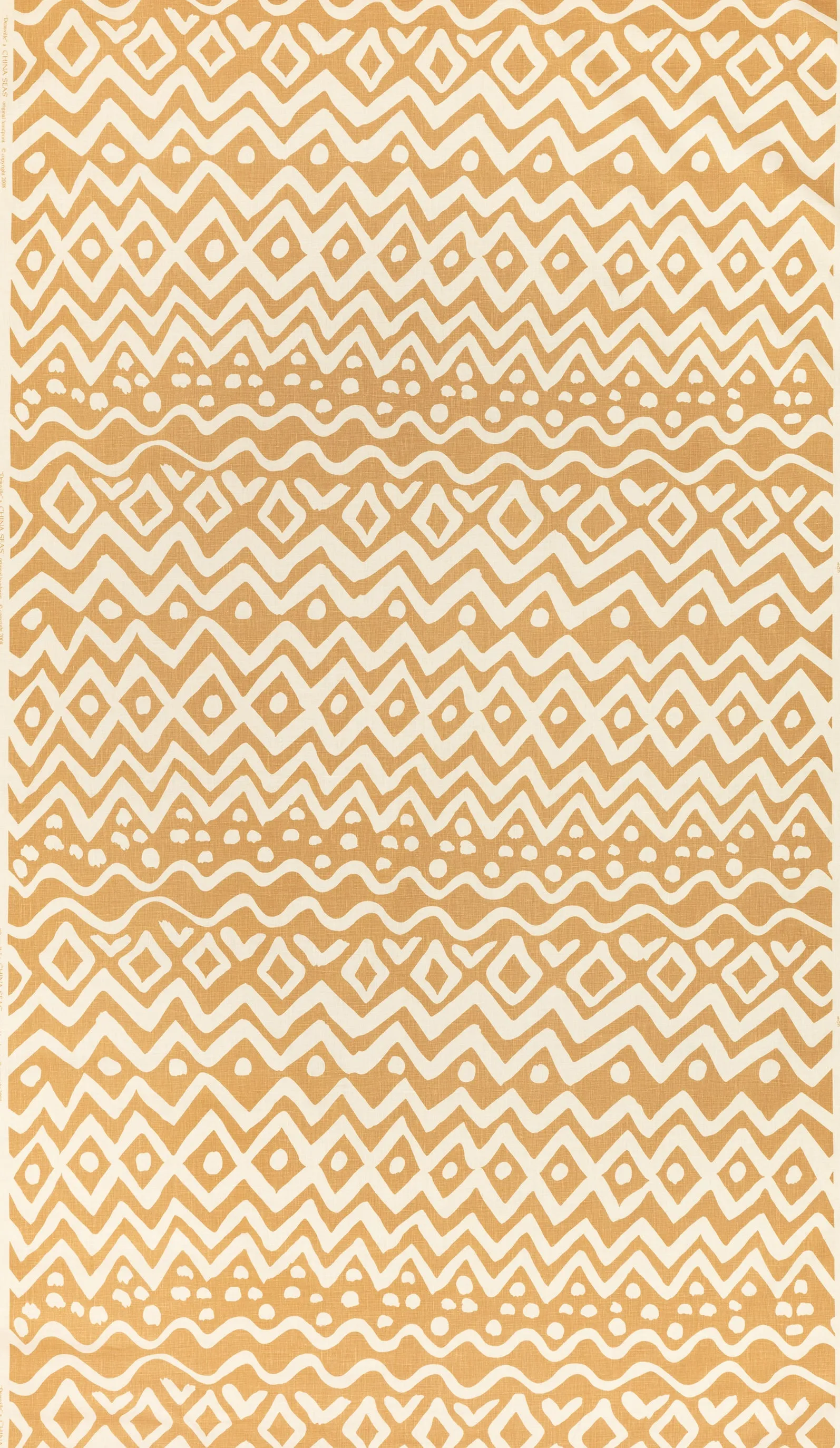 Alan Campbell Fabric: Deauville - Custom Camel on Tinted Belgian Linen / Cotton