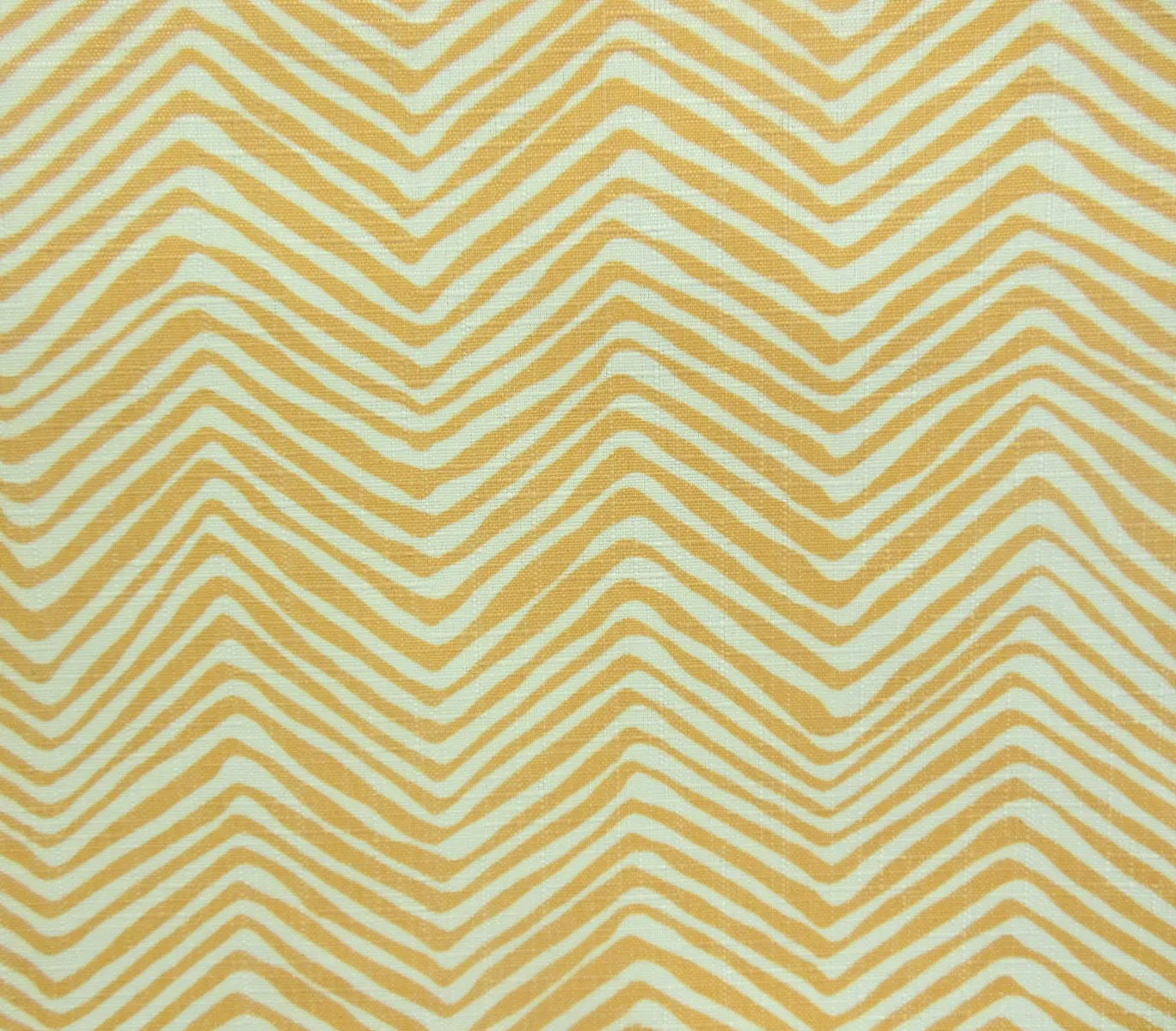 Alan Campbell Fabric: Petite Zig Zag - Custom Inca Gold on Tinted Trevira (Commercial Quality)