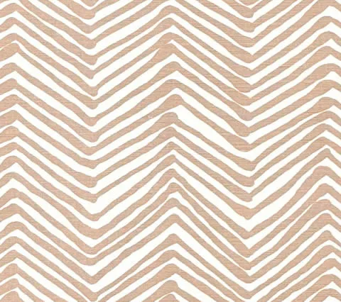 Alan Campbell Fabric: Zig Zag - Custom Taupe on Tinted Belgian Linen / Cotton