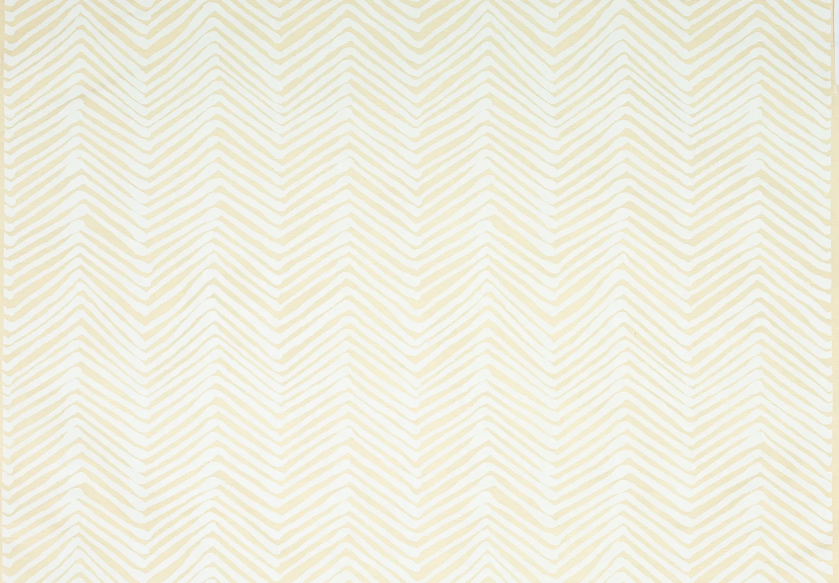 Alan Campbell Fabric: Zig Zag - Custom White on Tinted Belgian Linen / Cotton
