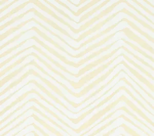 Alan Campbell Fabric: Zig Zag - Custom White on Tinted Belgian Linen / Cotton