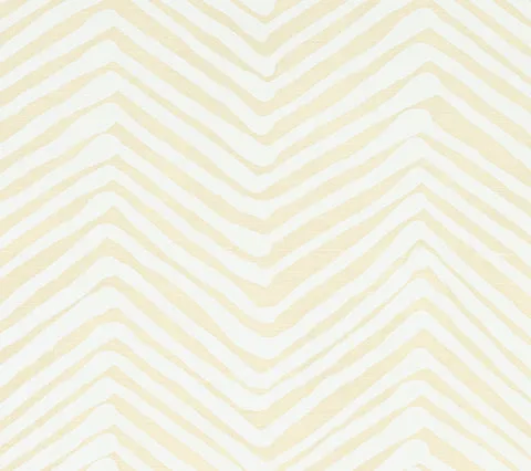 Alan Campbell Fabric: Zig Zag - Custom White on Tinted Belgian Linen / Cotton