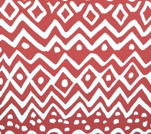 Alan Campbell Wallpaper: Deauville - Custom Dark Red on Almost White Paper (5 yard minimum)