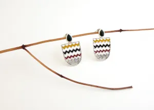 AMAI chevron earrings
