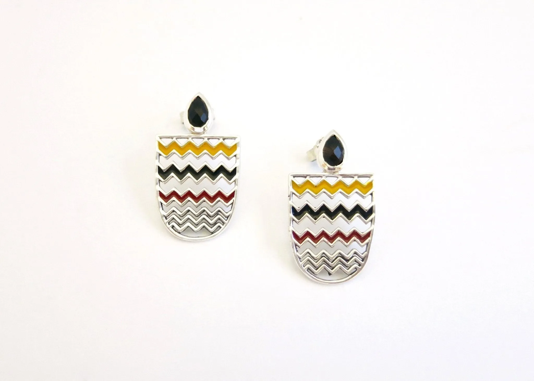 AMAI chevron earrings