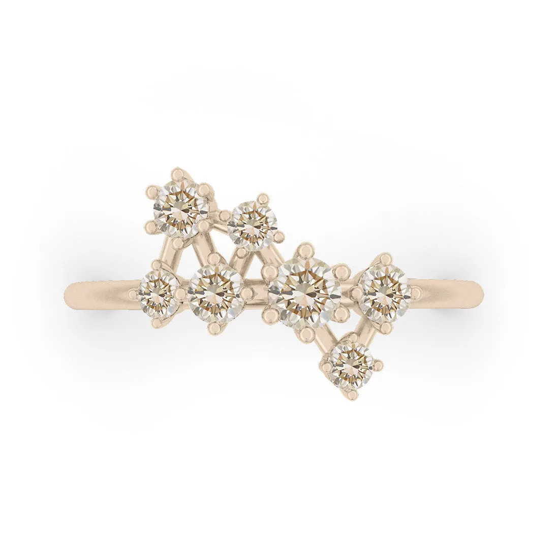 Andromeda Ring, Champagne Diamond