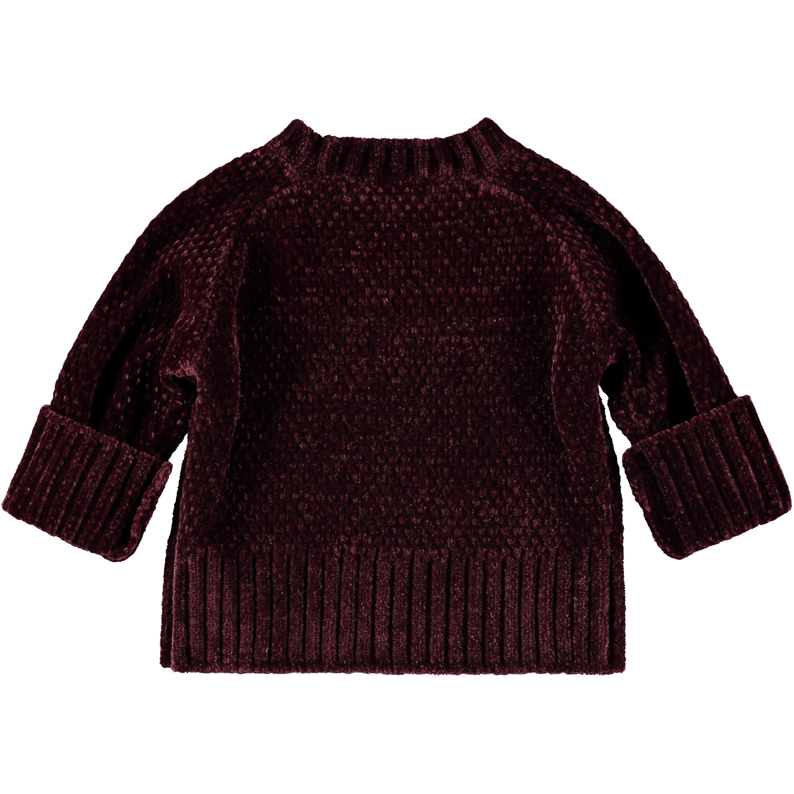 Angel's Face Chenille Burgundy Jumper