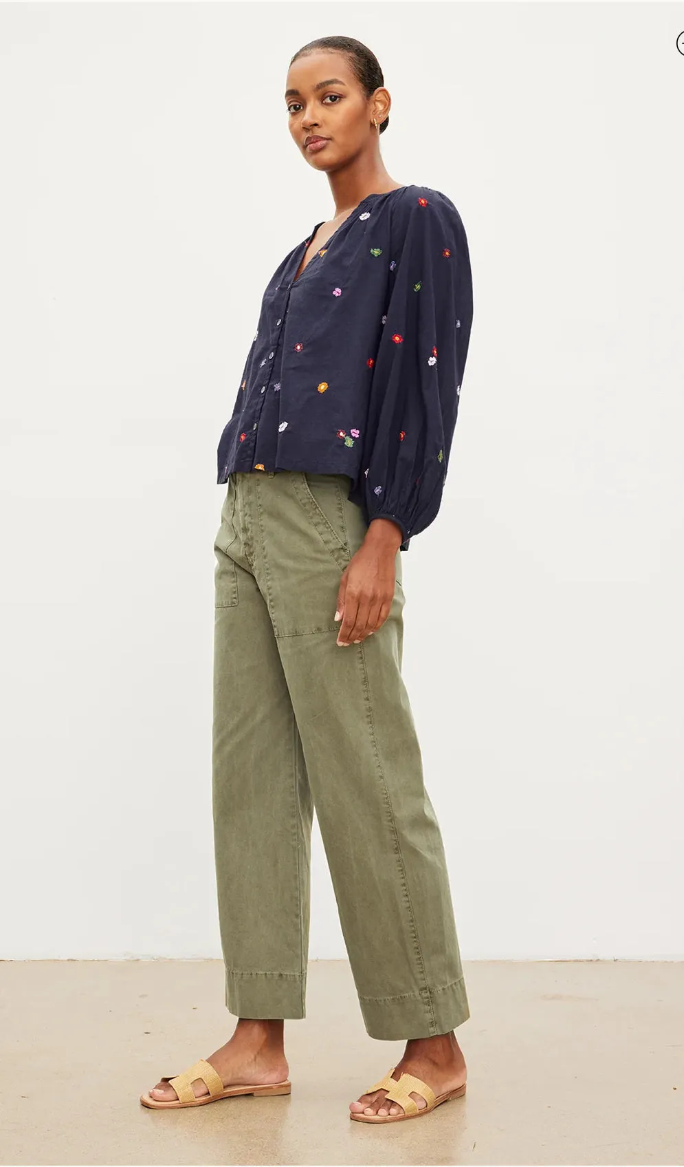 Aretha Embroidered Boho Top