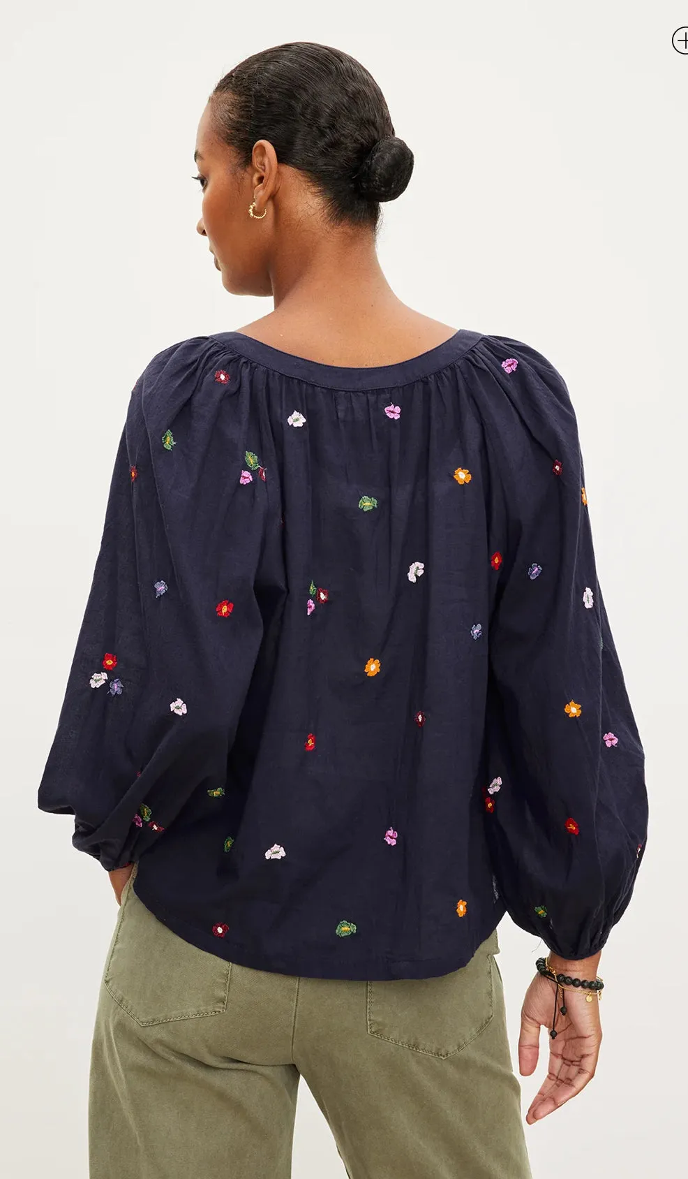 Aretha Embroidered Boho Top