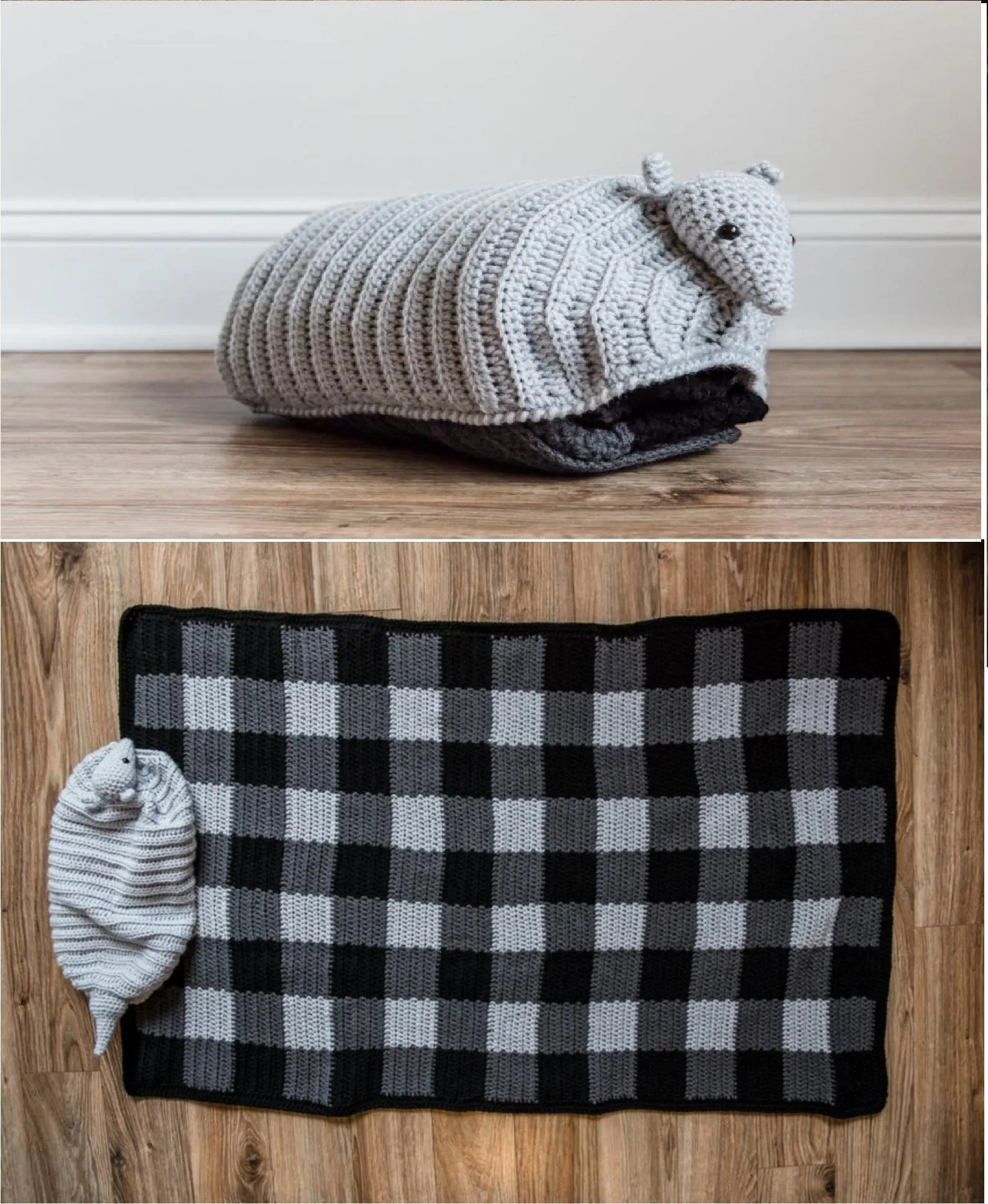 Armadillo Nap Buddy Crochet Pattern - Armadillo Toddler Blanket Crochet Pattern