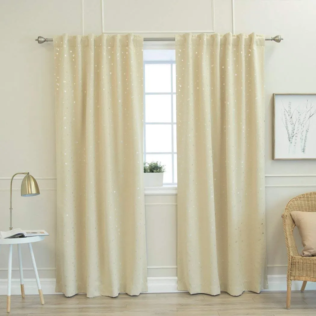 Aurora Home Star Struck Insulated Thermal Blackout Curtain Panel Pair - 52 x 84