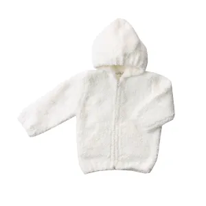Baby Chenille Hoodie in White