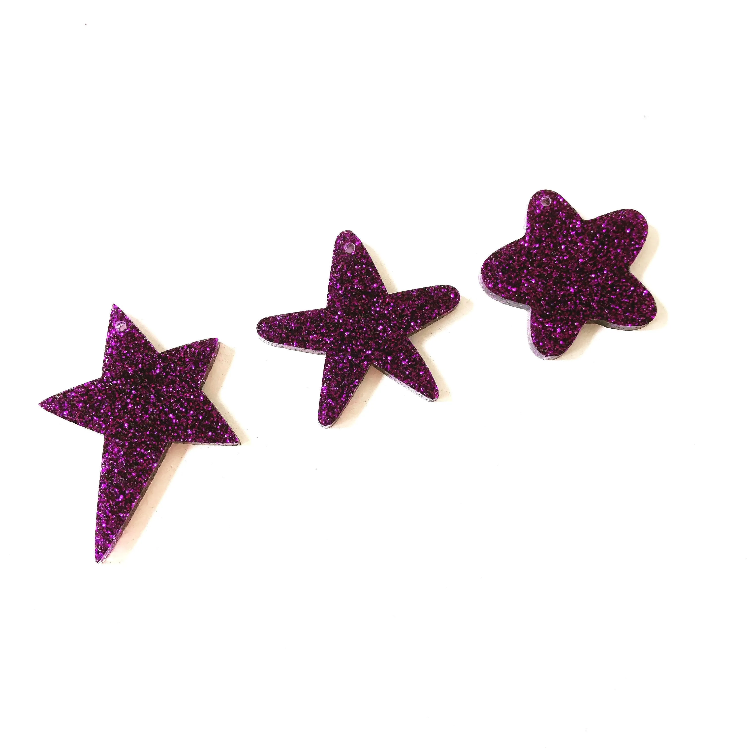 Baby, You're A Star Charms - 2 pair Set
